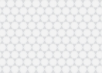 Seamless pattern with hexagonal and triangle shape, white and gray color background. Vector illustration.