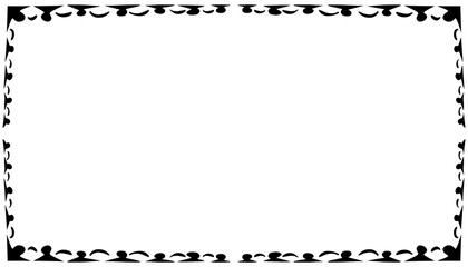 Illustration of a photo frame with a tribal design. Perfect for photo frames, invitation cards, greeting cards, book covers, wallpapers