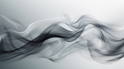 Smoke on white background, Generative AI