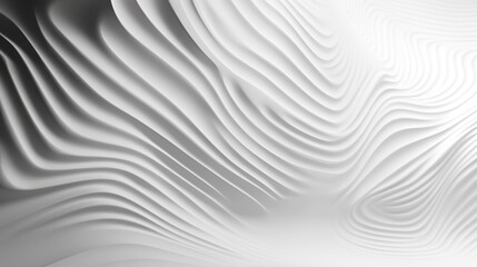 abstract white wavy background, Generative AI