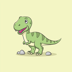 cute t-rex illustration