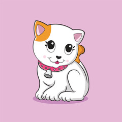 cute cat illustration