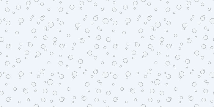 Vector Fizzy bubbles fresh underwater seamless pattern, Background repeating