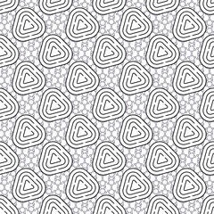Rounded triangle shape very cute with tiny star background, seamless pattern Background repeating