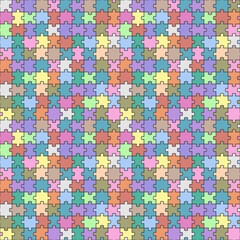 Jigsaw puzzle mockup,seamless pattern, Background repeating