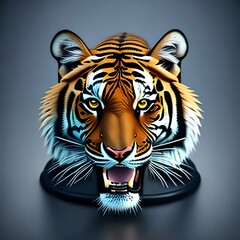 tiger head vector illustration