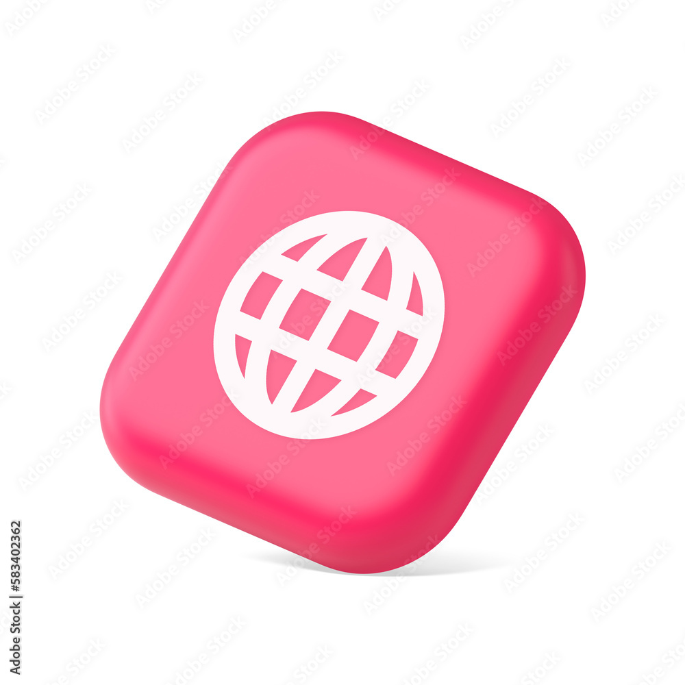 Poster internet connection global browsing information button cyberspace data search 3d isometric icon