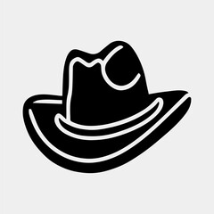 cowboy hat vector illustration isolated.