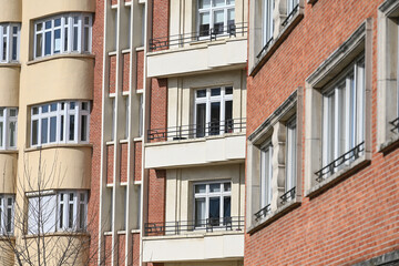 Fototapeta na wymiar Bruxelles Belgique batiment logement immobilier building maison