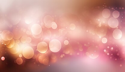 Rose gold and pink colorful blurred bokeh background for graphic design, wallpapers and web banners. 