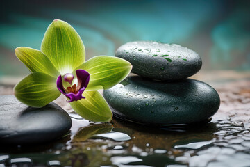 Fototapeta na wymiar Relax and Rejuvenate with a Zen Aromatherapy Massage at a Spa. Generative Ai