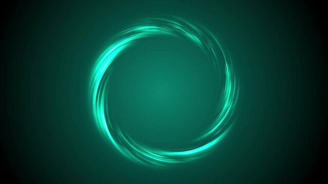 magic portal with glow effect on black background. Suitable for logo animation