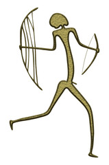 Hunter - figure looks like cave painting