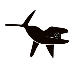 Geoglyph of the killer whale from Nazca