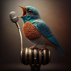 bird singing (Ai generative art)