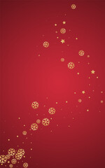 Obraz na płótnie Canvas Silver Snowflake Vector Red Background. magic