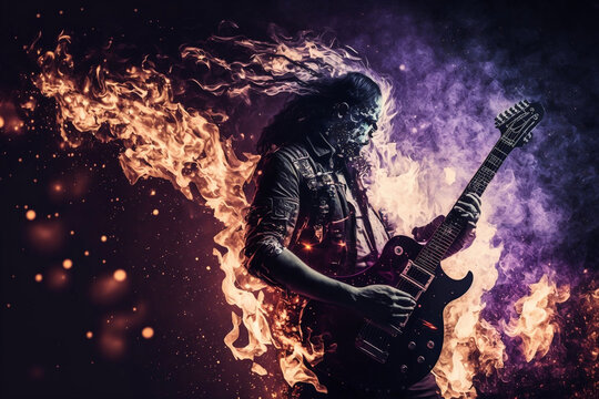 rock guitarist, generative ai