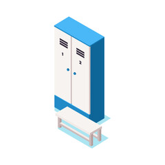 Locker Isometric Icon