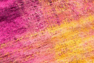 Colorful mohair knit background