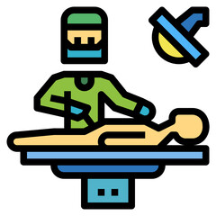 surgery filled outline icon style