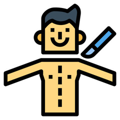 surgery filled outline icon style