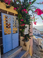 Santorini is a Greek island for summer holidays