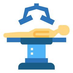surgery flat icon style