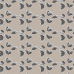 seamless pattern floral brushes modern style vector illustration