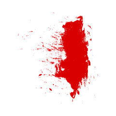 Red Blood Shape Object Illustration. Editable Vector.