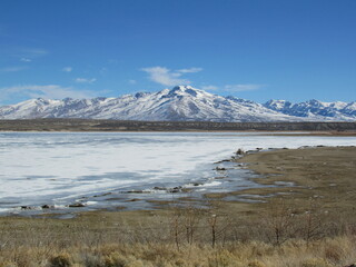 Ruby Mountains from the South Fork Reservoir, Nevada