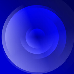 Deep Blue Spinning Light Motion effect Illustration, Dimmed Background