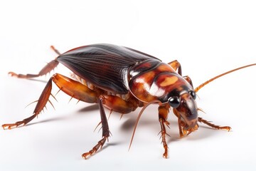 cockroach isolated on white background