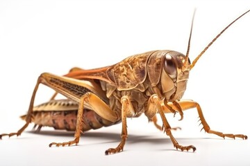 grasshopper isolated on white background