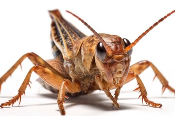 grasshopper isolated on white background