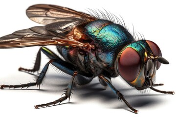 Fototapeta premium fly on white background
