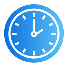 clock gradient icon