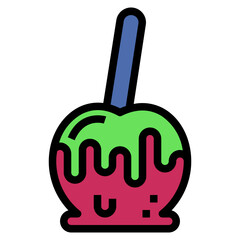 candy filled outline icon style