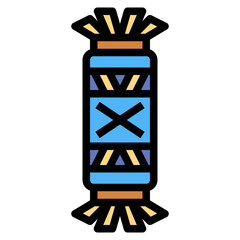 candy filled outline icon style
