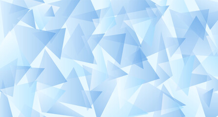 Light blue abstract background with triangles. Backdrop for postcards and banners, for advertising and business, posters, websites and covers, vector illustration for graphic design