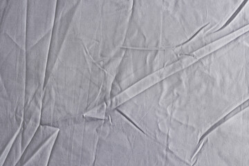 Crumpled grey fabric as background, top view
