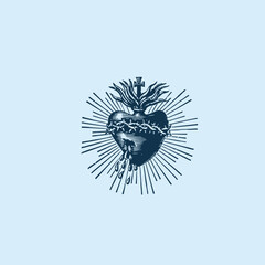 THESE HIGH QUALITY SACRED HEART JESUS VECTOR FOR USING VARIOUS TYPES OF DESIGN WORKS LIKE T-SHIRT, LOGO, TATTOO AND HOME WALL DESIGN