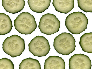 Cucumber in slices