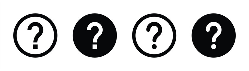 question mark icon. chat question icon. question speech bubble icon symbol sign collections, vector illustration