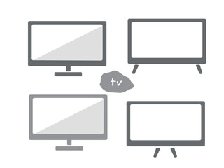 テレビ　家具　イラスト　セット