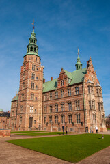 Exterior of Rosenborg Palace in Copenhagen, Denmark
