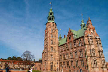 Fototapeta premium Exterior of Rosenborg Palace in Copenhagen, Denmark 