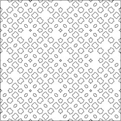  Monochrome ornamental texture with smooth linear shapes, zigzag lines, lace pattern.Abstract geometric black and white pattern for web page, textures, card, poster, fabric, textile.