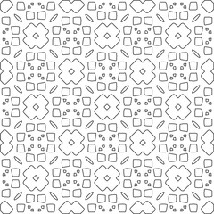  Monochrome ornamental texture with smooth linear shapes, zigzag lines, lace pattern.Abstract geometric black and white pattern for web page, textures, card, poster, fabric, textile.