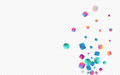 Iridescent Confetti Vector Transparent