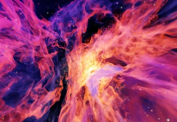 nebula space abstract colorful 3d render background